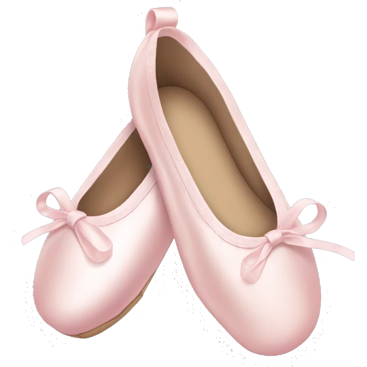 Pale pink ballet shoes emoji