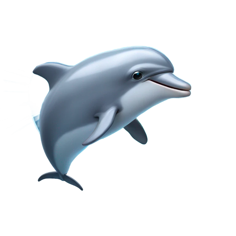 Dolphin shooting laser beams from eyes emoji