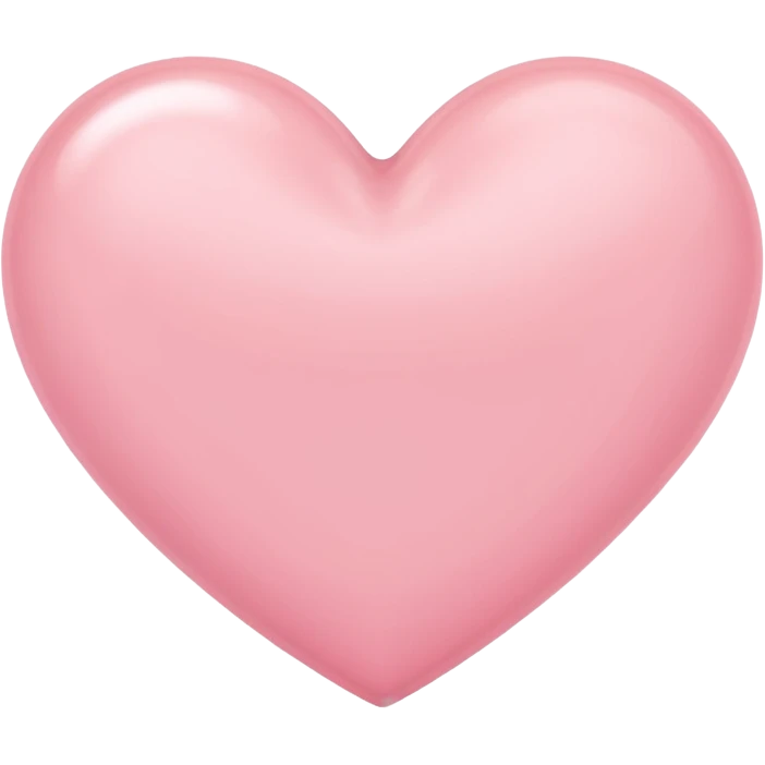 A cute light pink heart emoji