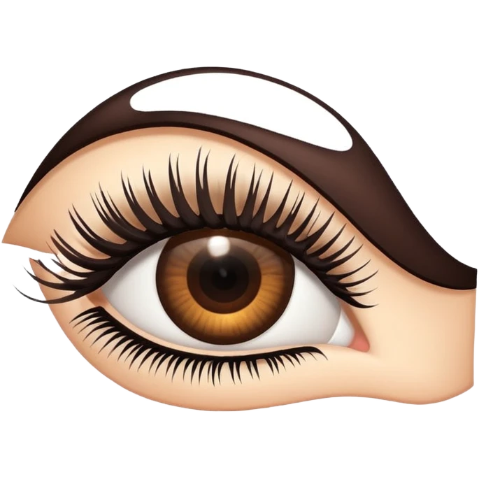Long eyelash emoji