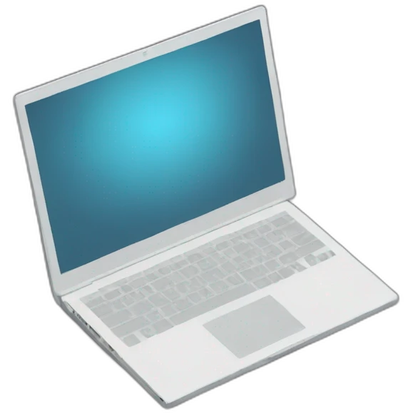 laptop , on screen code programm 1C emoji