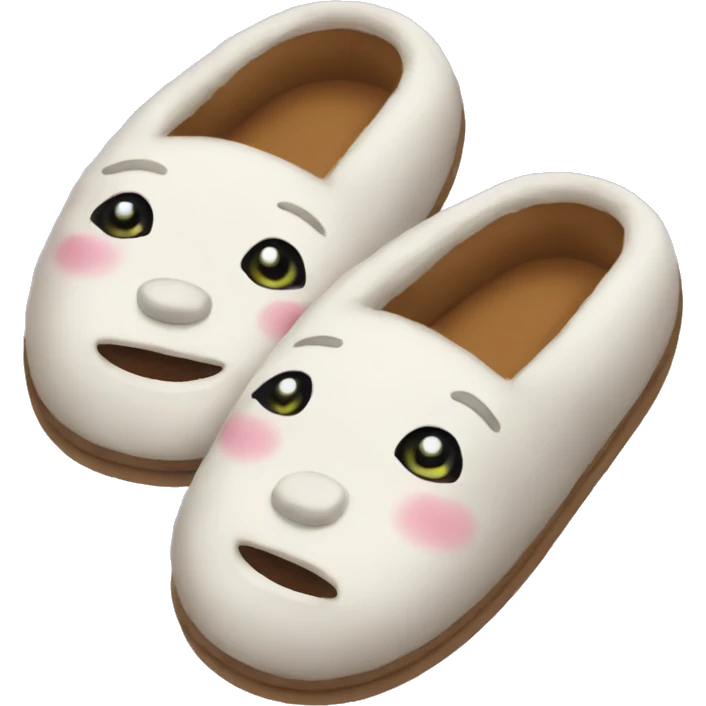 cute slippers emoji