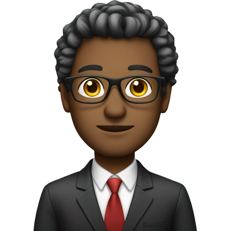 a man looking like a ceo with glasses emoji