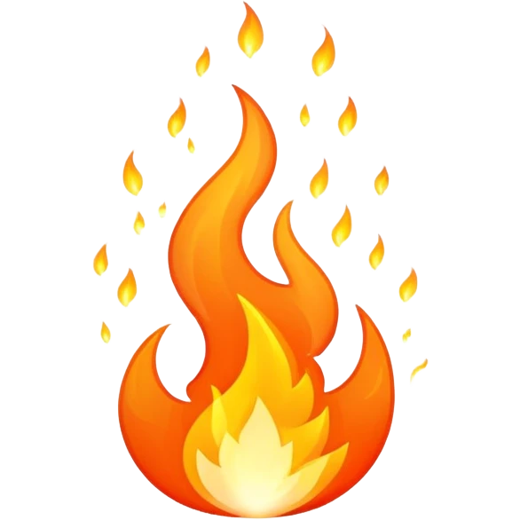 Fire with sparkles  emoji