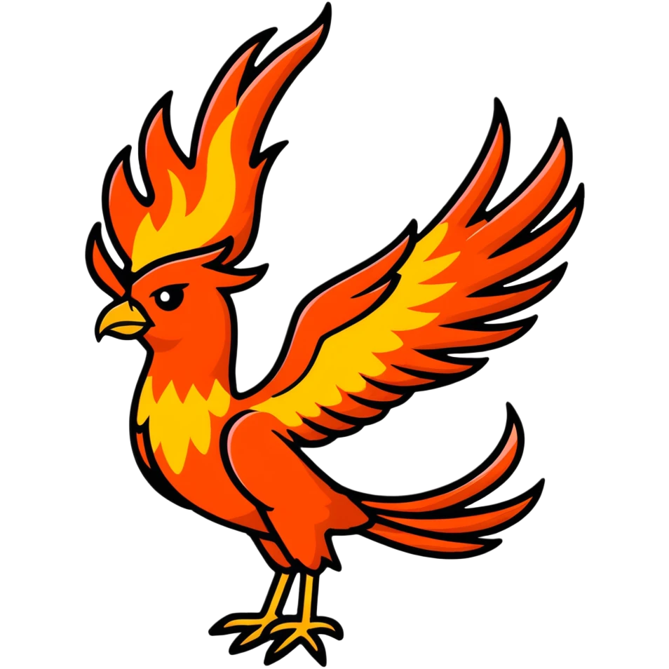 Phoenix inspired by The Poppy War book emoji