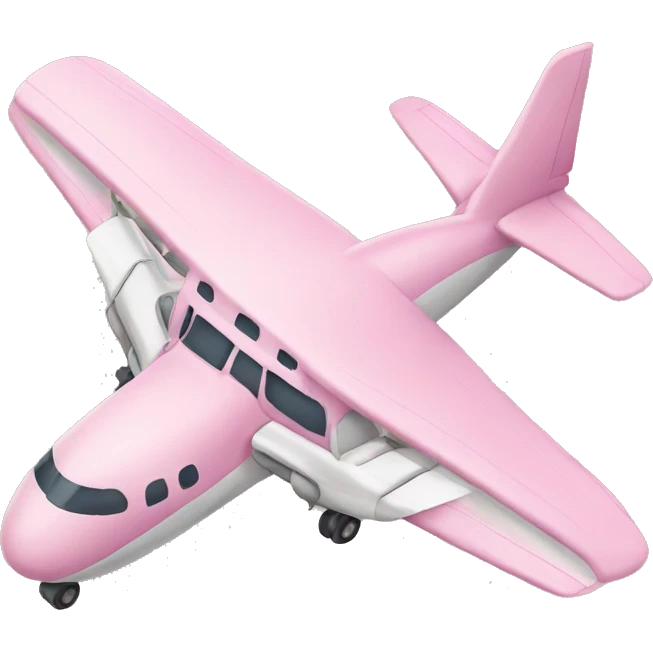 Light pink airplane  emoji
