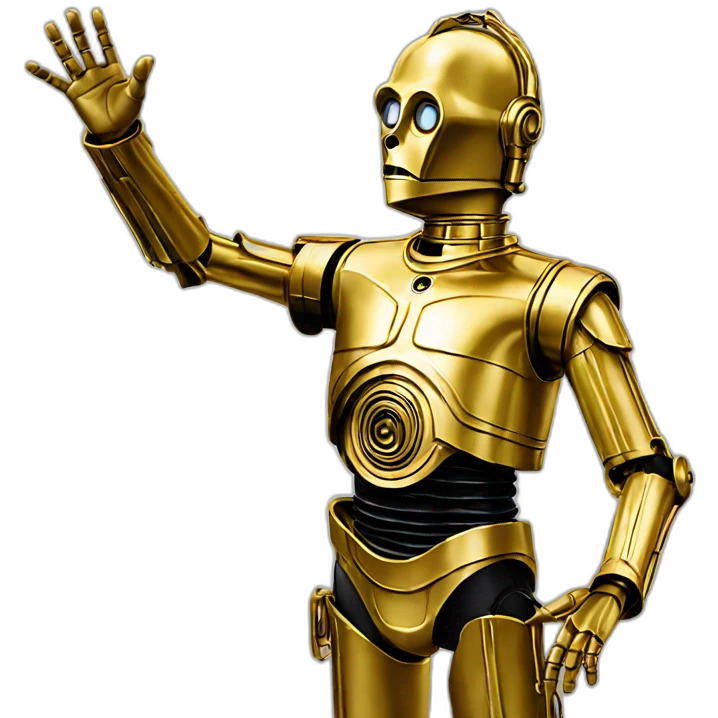 C3PO waving emoji