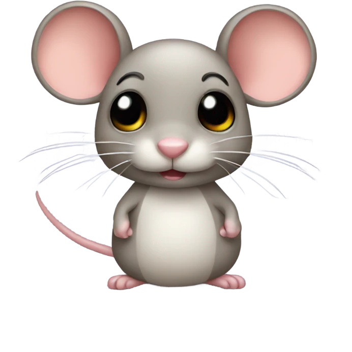Mouse with a bow emoji