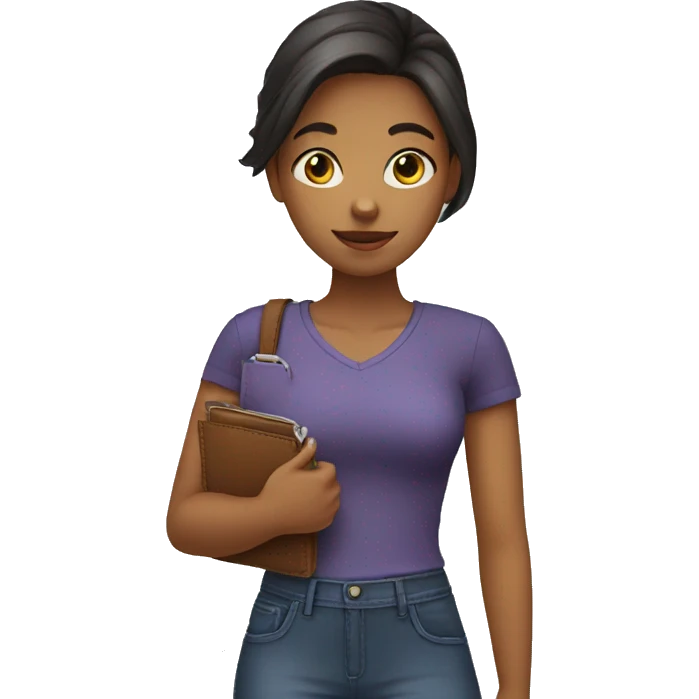 girl with wallet in hand emoji
