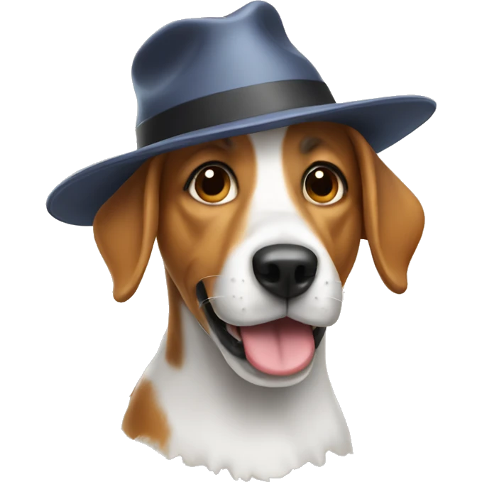 Dog wearing a hat  emoji