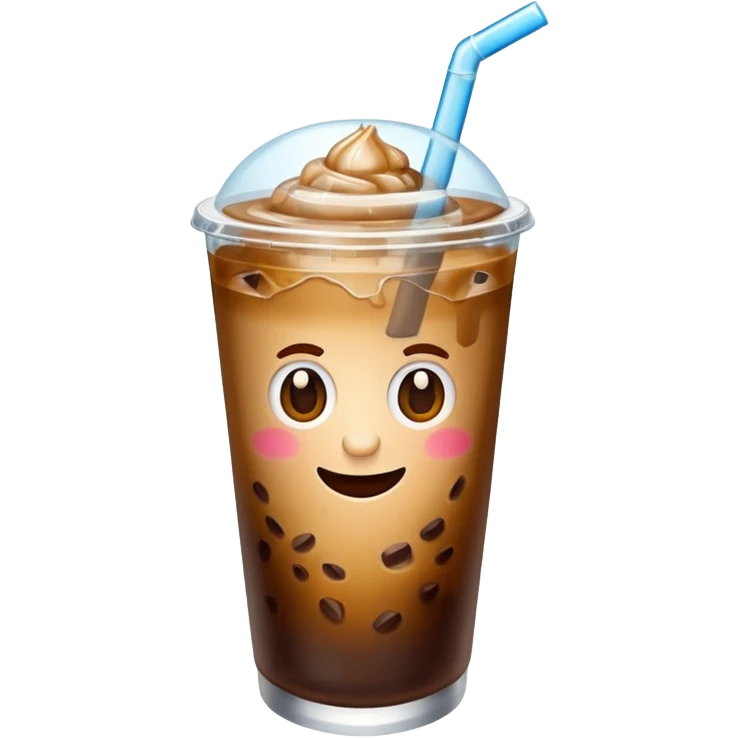 Iced coffee for summer emoji