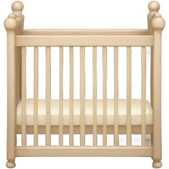 Beige crib emoji