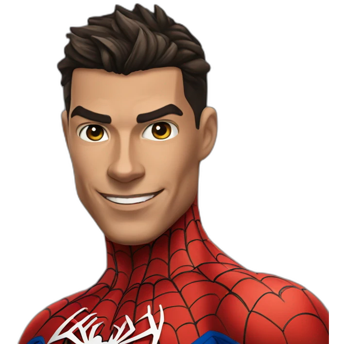 Ronaldo spider man emoji