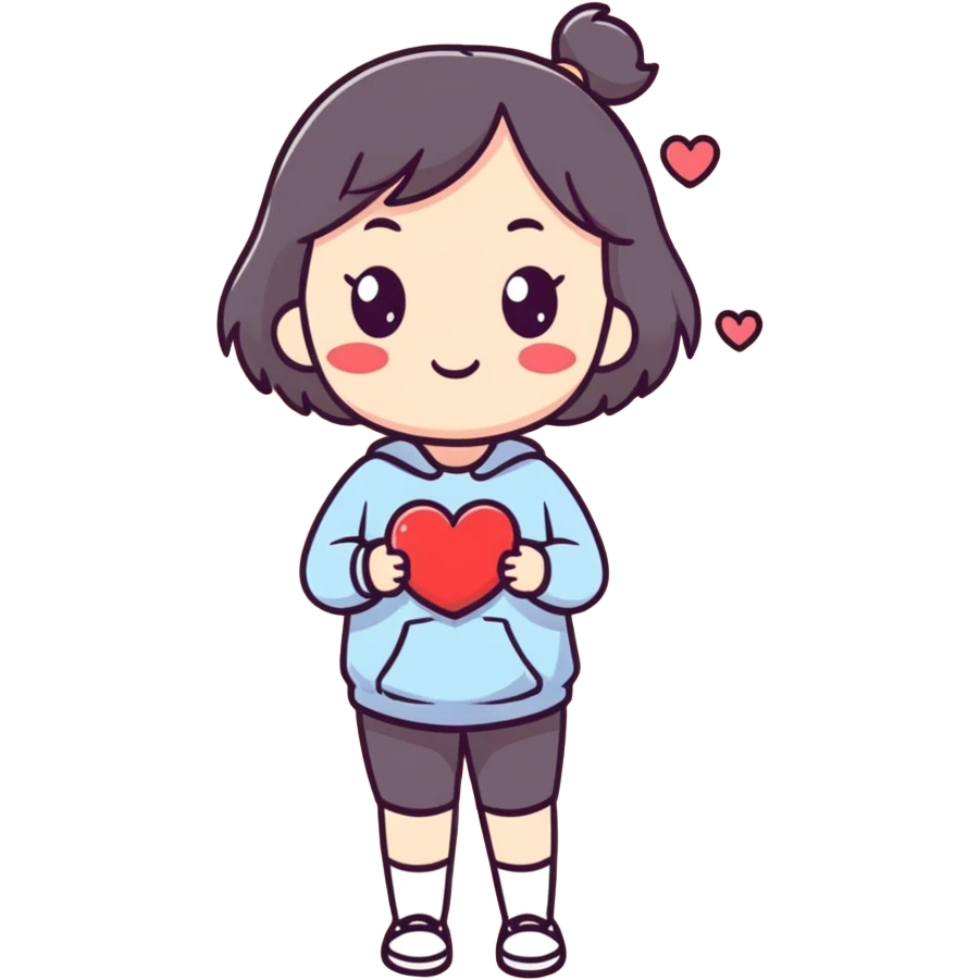 Girl in love emoji