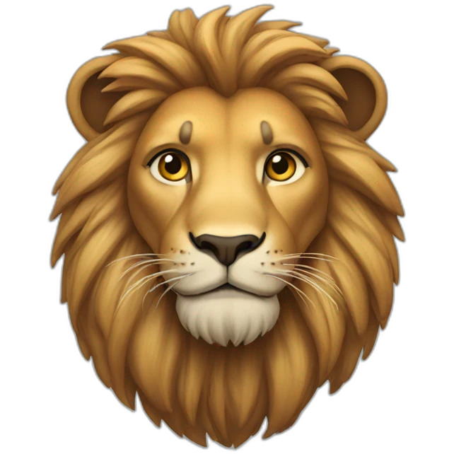 lion detailed emoji