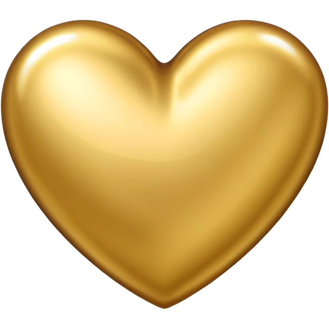 Gold heart emoji