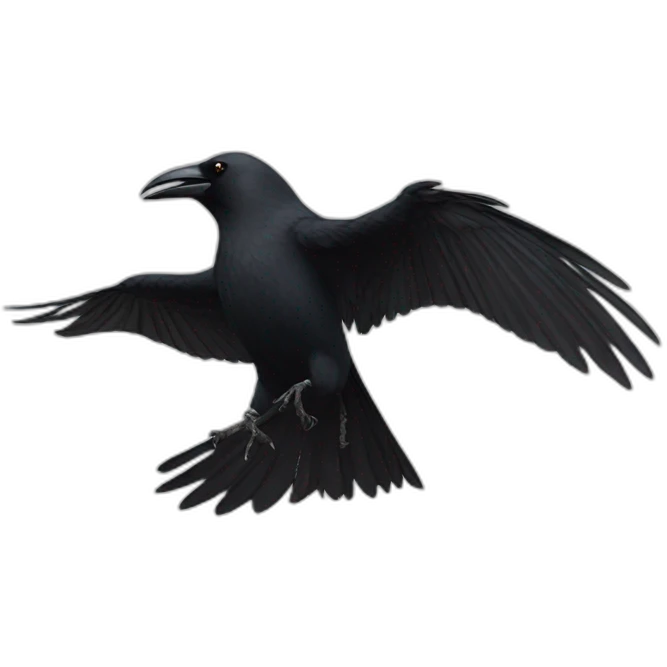 Crow dancing emoji