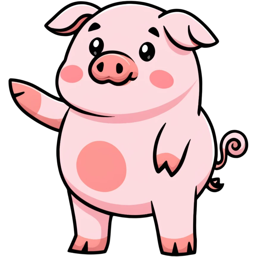 Pregnant pig emoji