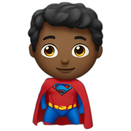 superman with laptop emoji