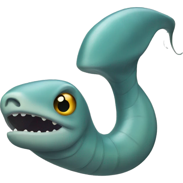 Eel with long nose emoji
