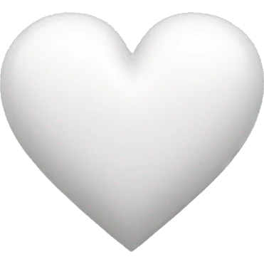 White heart emoji