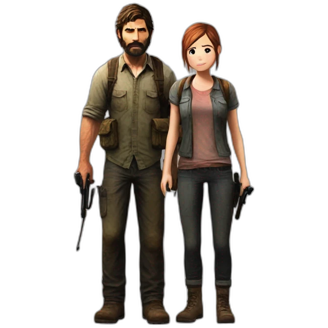 joel and ellie the last of us emoji
