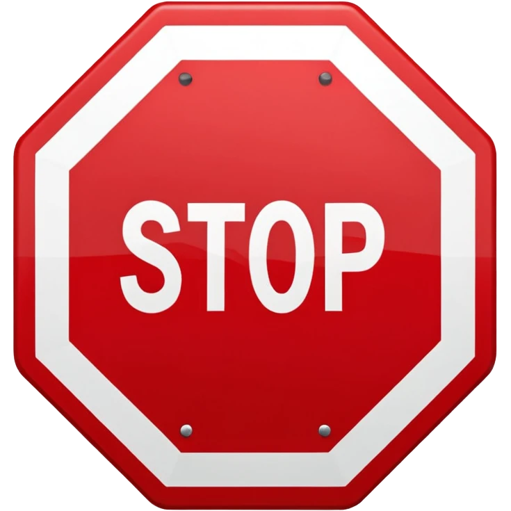 stop sign  emoji