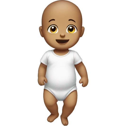 Baby standing on one hand  emoji