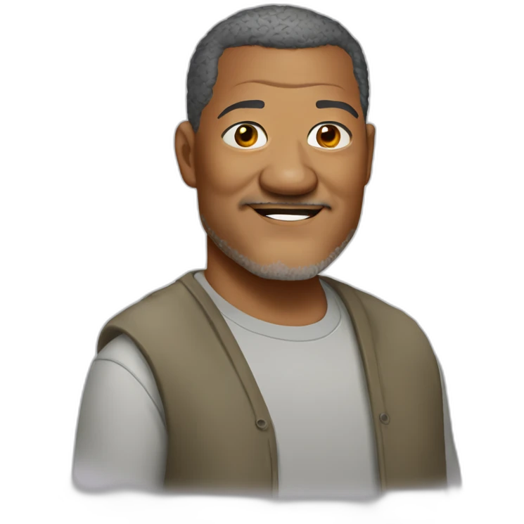laurence-fishburne cartoon wearing shirt emoji