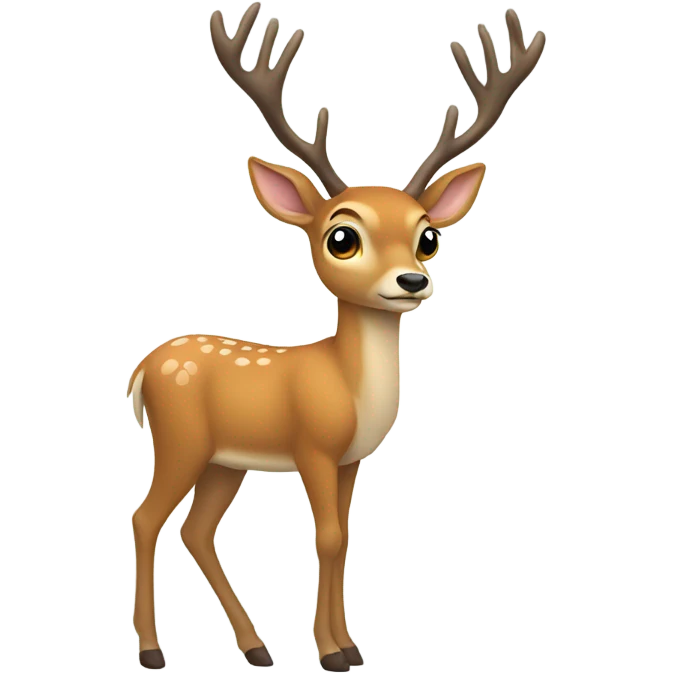 deer walking emoji