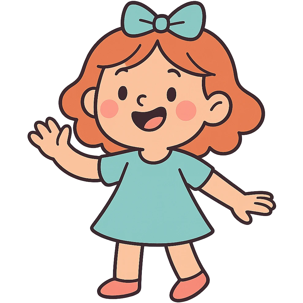 matching bow in pastel blue, simple and cute emoji