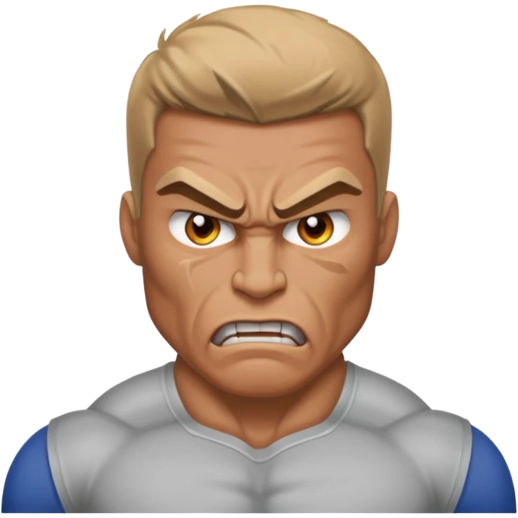 Kaslı Adam sinirli emoji