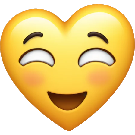 Heart and celebrating  emoji