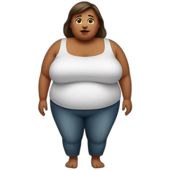 Obese woman emoji