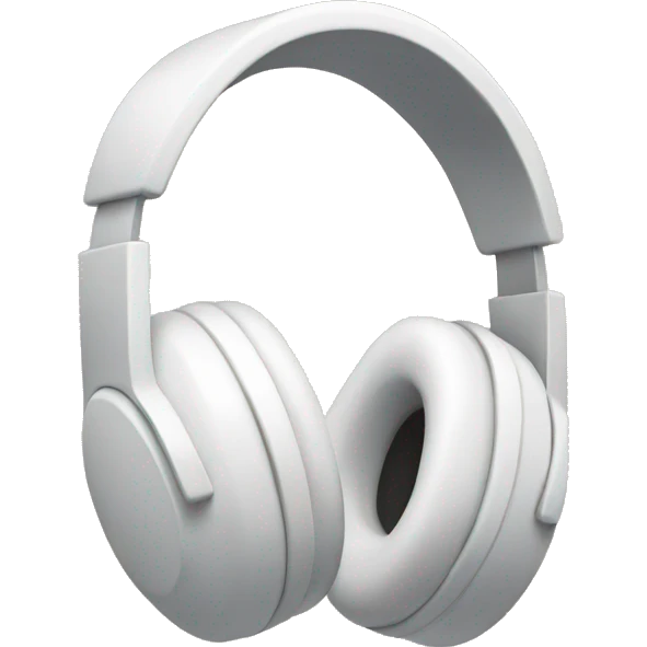 white headphone emoji