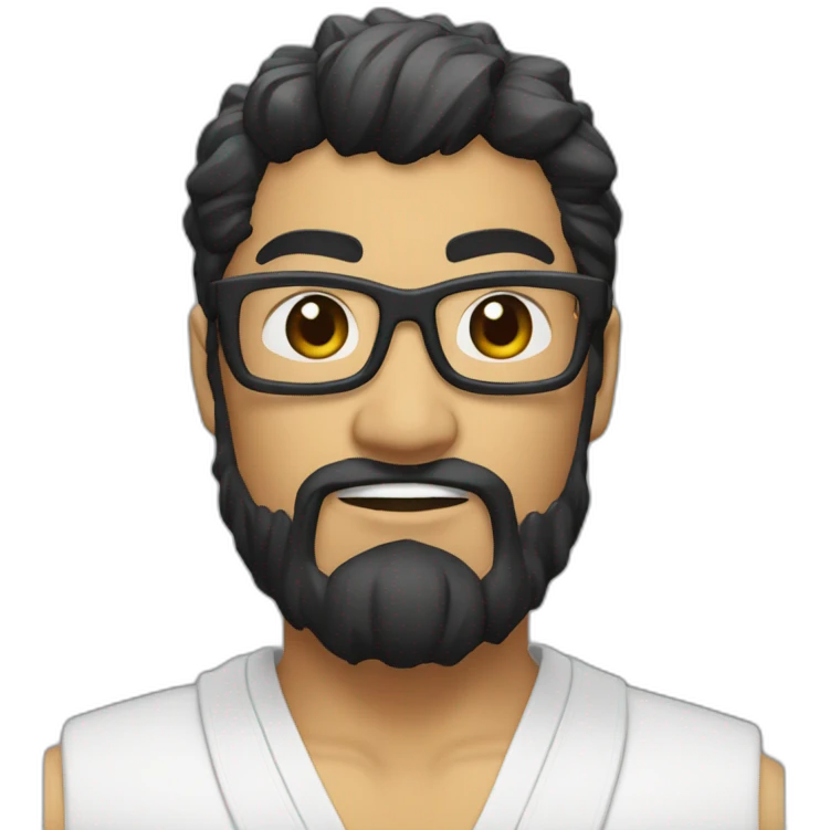 Ryu metisse avec des lunette emoji