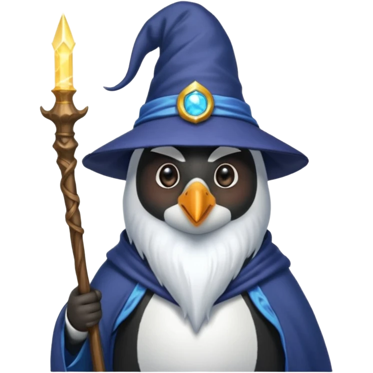 Penguin Wizard emoji