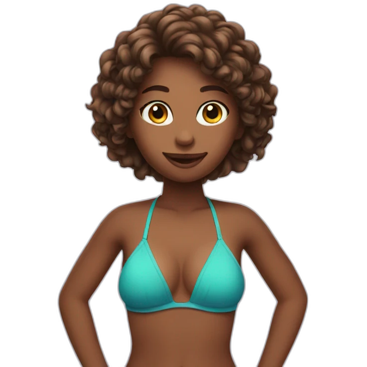 Girl in bikini emoji