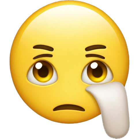 blank stare with tongue out yellow circle emoji emoji