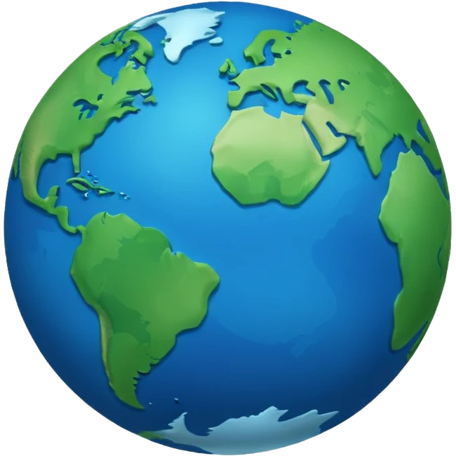 minimalist planet earth emoji