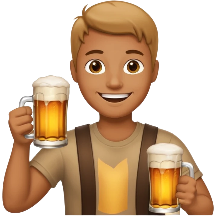 the pool should be made out of beer, and the otther should be in the pool which is a beer pool emoji