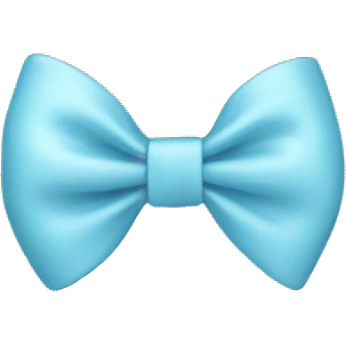 pastel blue bow emoji