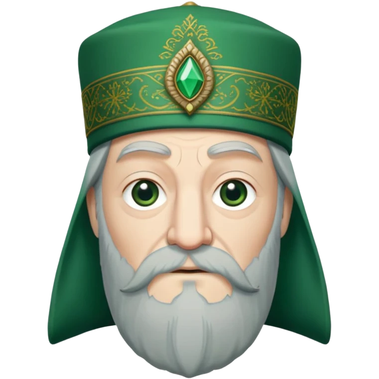 albus dumbledore from harry potter with green turkish fez hat and decorative motifs, no gem emoji