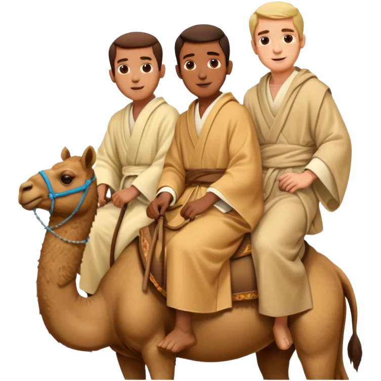 three wise men on camels emoji