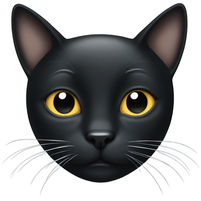 black cat with white spots  emoji