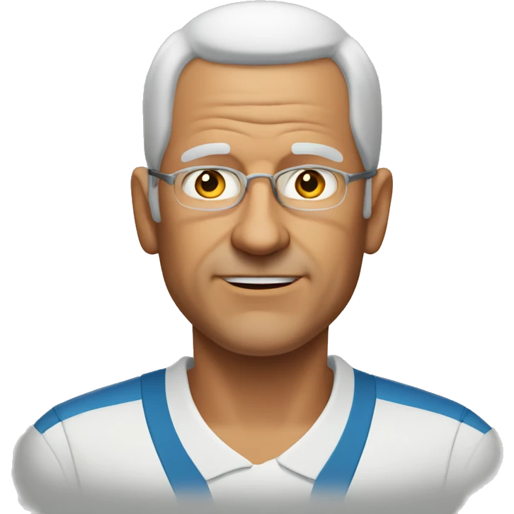 65yo man tennis balding  emoji