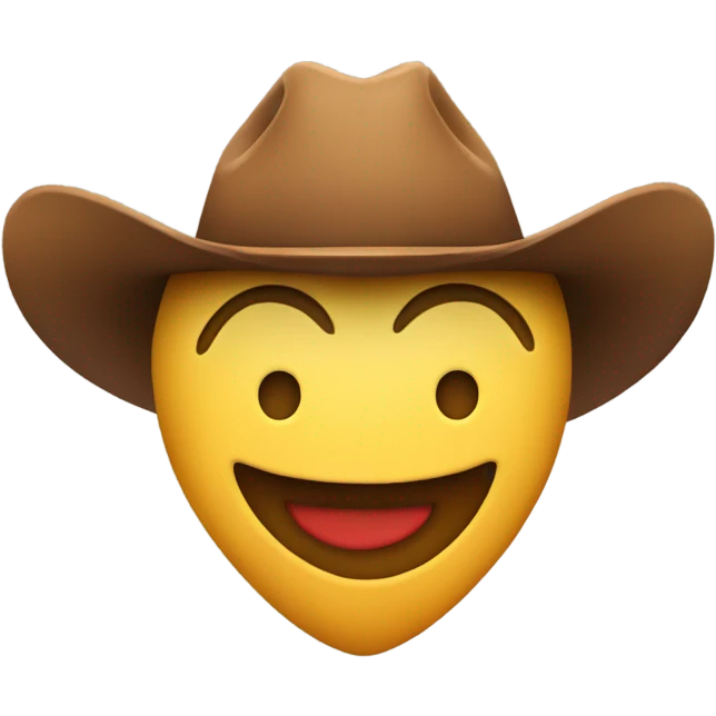 Heart with a cowboy hat emoji