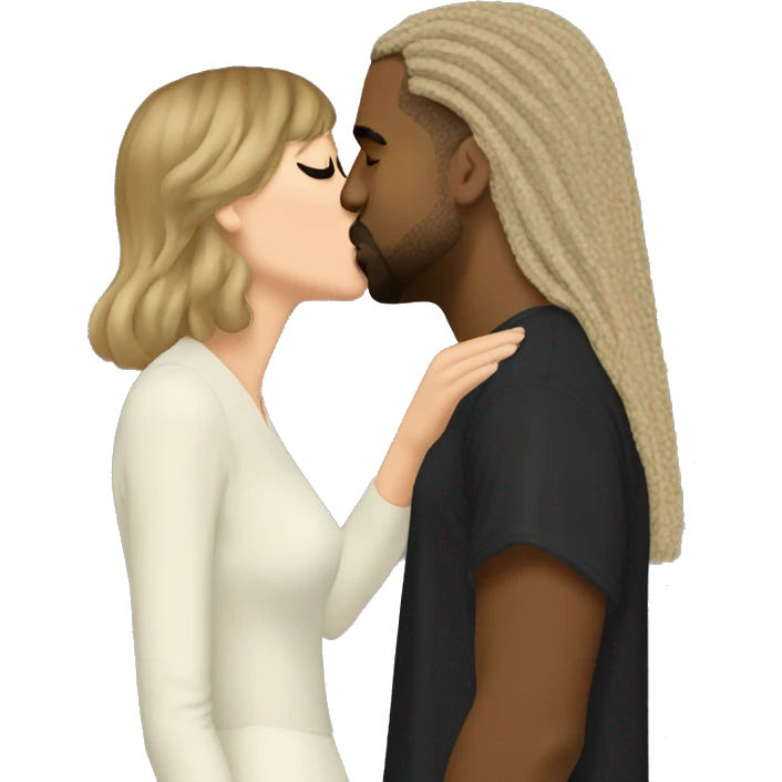 Kanye west kissing taylor Swift emoji