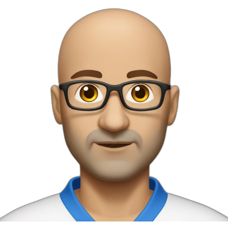 Bald Lebanese agile coach in kata suit emoji
