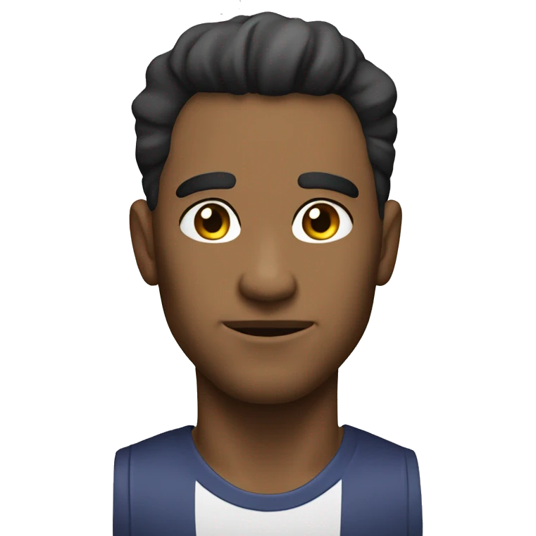 A strong man with a sharp chin line emoji